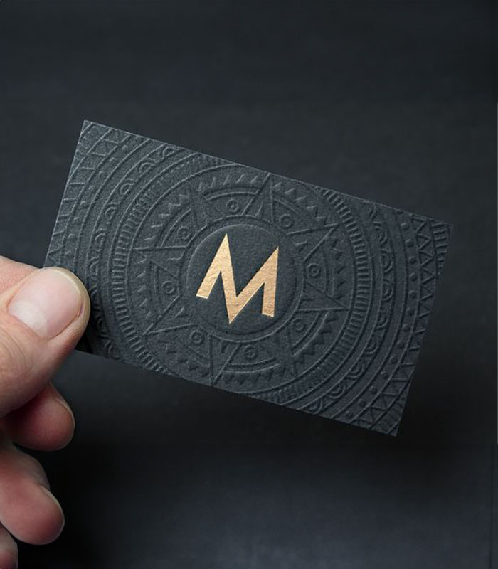 Embossed Business Card