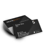 Premium Soft Touch Black Business Card - Image 4
