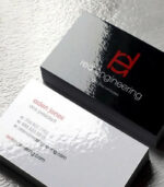 Premium Soft Touch Black Business Card - Image 5